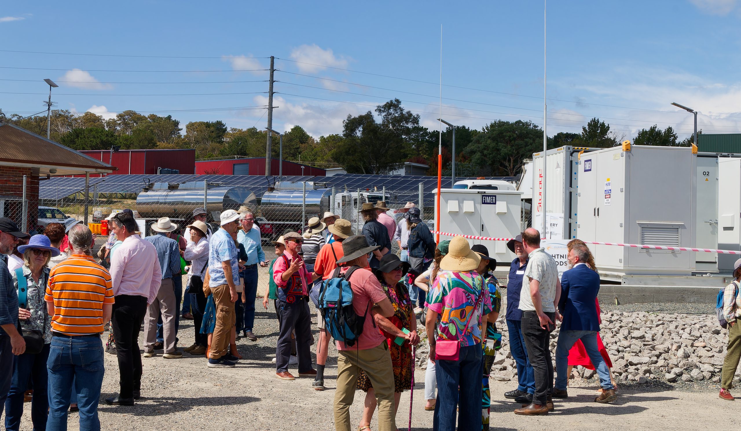 BESS and inverter at the Goulburn Community Solar Farm